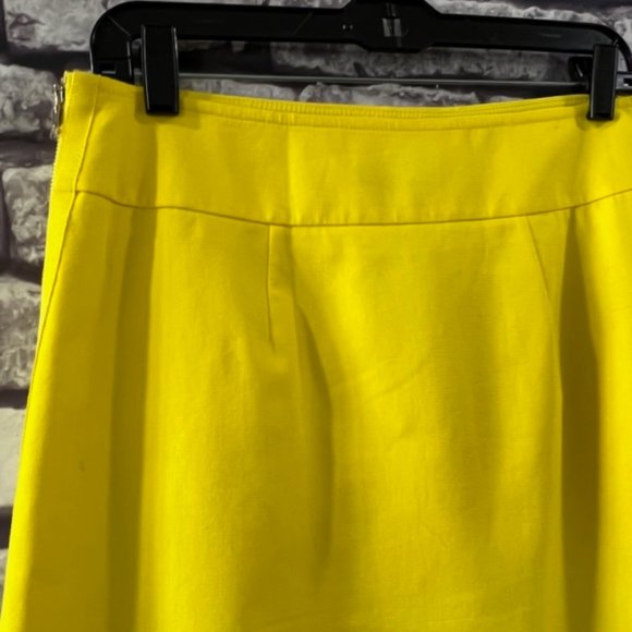 Ann Taylor Yellow Fully Lined Skirt Size 6 - Picture 6 of 8